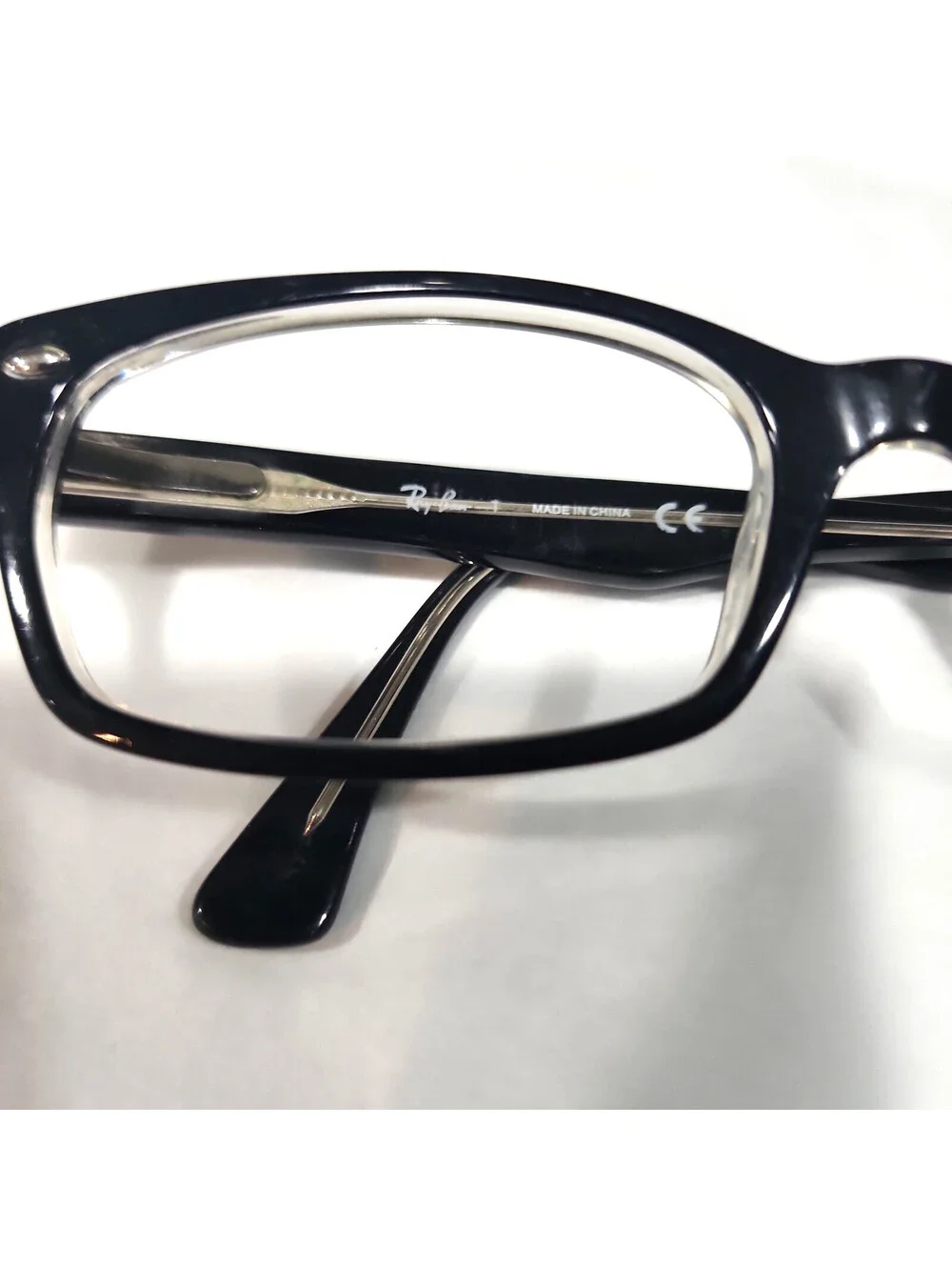 Ray Ban RB5150 2034 Black Rectangle Eyeglasses Frame 52-19 135